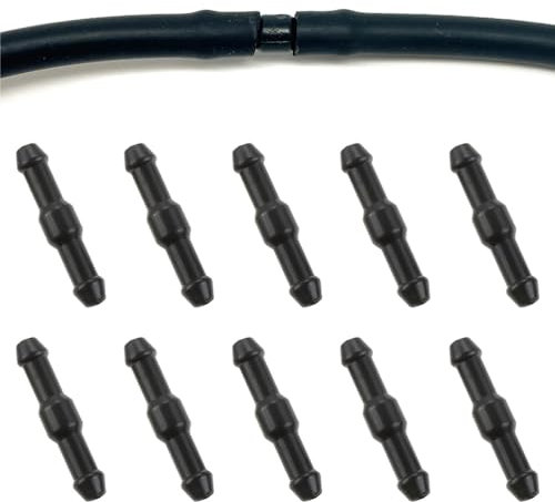 Fc'Noqgn Kit de Tuyau Essuie de Liquide de Lave-Glace, Buse D'essuie-Glace Brouillard Linge Caoutchouc Tuyau de Pulvérisation, avec raccord de tuyau10 Pièces