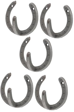 FUNOMOCYA 5 Stück Hufeisenförmige Wandhaken Aus Eisen Für Kleidung Schlüssel Mützen Badetücher Kompaktes Design Wiederverwendbar Praktische Aufbewahrung Für Zuhause