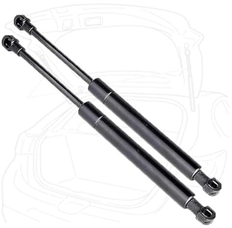 YUEDAM 2 Stück Auto Heckklappendämpfer für Peugeot 206/206+ Hatchback 1998-2012, Kofferraum Stoßdämpfer Dämpfer Lift Unterstützung Hydraulische Stange Hubstütze Zubehör