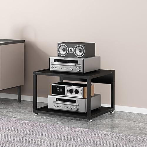 3/4 Livelli Armadio Audio,Audio Av Tower,Hifi Rack,Media Stand Mobile Stereo Hifi,Piccolo Mobiletto Stereo E Supporti Audio-Video,Per Soggiorno Sala Teatro Ripiano Rack Amplificatore Centro Intratte(B