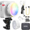 Godox ML100R Kit1 Full-Color RGB Led Video Light with Interchangeable 15° & 36° Lens Reflector, V-mount Battery Holder Grip, 1800-10000K CCT, 14 Cinematic FX Effects, Supports App Control