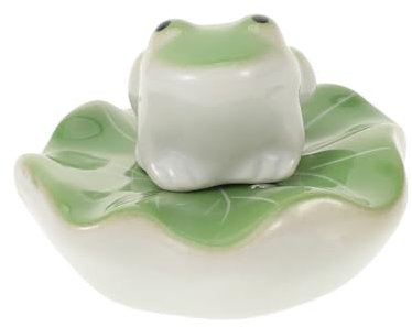 IMIKEYA Floating Animal Ornament Aus Keramik Frosch Lotus-dekor Für Aquarien Hochwertige Schwimmende Deko Für Lebendige Atmosphäre