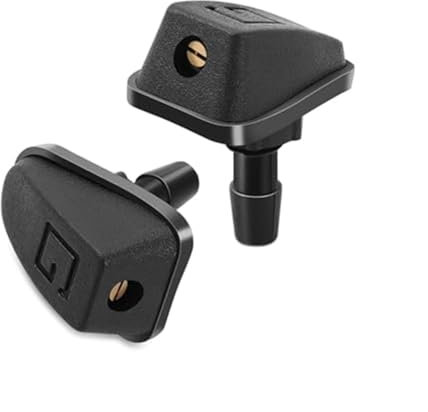 Pexorin Auto-Auto-Scheibenwaschwasser-Wassersprühdüse, for Renault, for Dacia, Duster, Logan, Sandero, Stepway, Lodgy, for Subaru, for Forester, Scheibenwaschdüse Scheibenwaschdüse(BLACK 2 pcs A style
