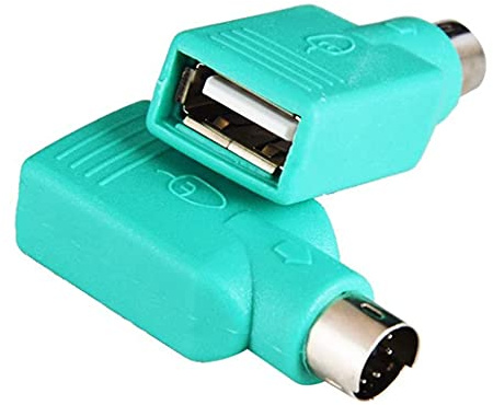 Limtula Adaptateur convertisseur PS/2 mâle vers USB femelle, pour clavier, souris, accessoires informatiques domestiques