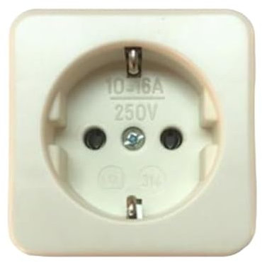 OPENCLIMA - Conjunto de 20 Bases de Enchufe Superficie - Color Blanco - Enchufe Bipolar - Máximo 3600 w - Instalación Rápida y Segura - Compatible con Mecanismos Estándar