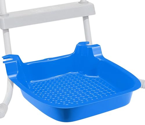 Pool Foot Bath, Foot Tub for Pool Ladder, Pool Foot Sink, Portable Non-Slip Swimming Pool Foot Bath, for Ground Pools, Spa, Clean Feet, 41 x 40.5 x 13 cm
