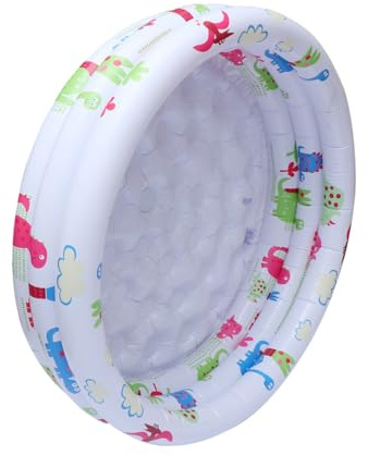 Happyyami Piscine Gonflable Ronde avec Pompe pour Garçon Fille Petite Piscine Gonflable pour Maison pour Chaudes Journées