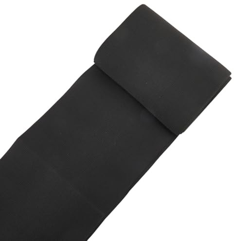 CABODYALS 3 m 15cm Schwarz Flach Breit Gewebt Elastisches Band Stark Dehnbar Zum Aufnähen Hohe Elastizität Perückenband Strickzopfbänder Rollen Zum Nähen Herstellen von Hosenbund Kleidung Manschetten