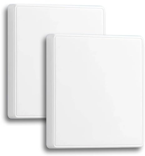 Acmerota 2 unidades Cubierta de placa ciega simple Cubierta de enchufe Placas ciegas Superposición blanco para enchufes sin usar tipo 86, protección contra descargas eléctricas cubierta impermeable