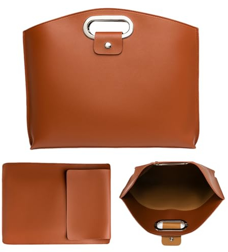 Generisch Computertasche | Stilvolle Tragetasche aus Pu-Leder | Laptoptaschen, modische Geldbörse für Herren, Arbeitsplatz, Schule, Hochschule, Computer, Business, Lehrer, Pendler