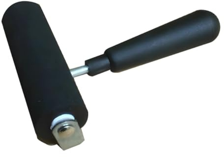 Vestamore 3.9 In Roller, Handheld Ink Applicator For Printing, Steel Frame, Even Application