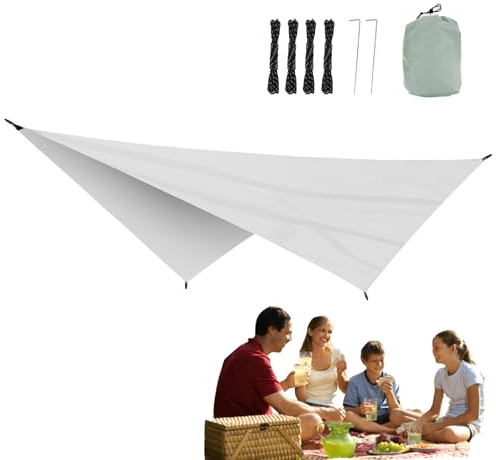Vela Ombreggiante | Copertura Parasole a Blocco UV | Tenda Impermeabile da Sole,Per Giardino Balcone Camping Picnic e Attivita All Aperto