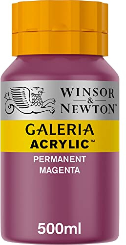 Winsor & Newton, Galeria akryl, permanent magenta, 500 ml