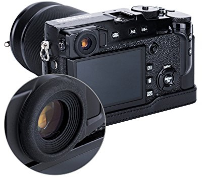 JJC Weiche Silikon Gummi Okular Augenmuschel für Fujifilm X-Pro2 Kamera - Passend für Nicht Brillen Wearers (2 Stück pro Packung)