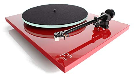 Rega Planar 2 (Modell 2016) High End Plattenspieler inkl. Rega Carbon MM-Tonabnehmer + Haube - Rot