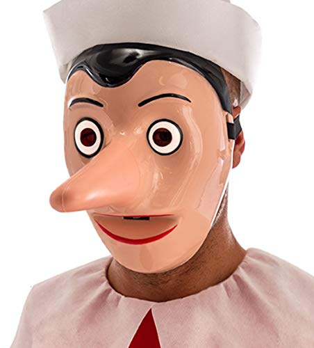 Generique - Pinocchio-Maske mit Abnehmbarer Nase für Erwachsene beigefarben