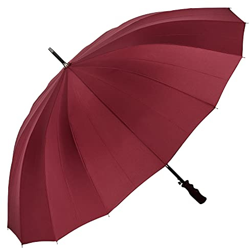VON LILIENFELD Regenschirm XL Stockschirm Automatik 16 Streben Durchmesser 103 cm Gross Stabil – DEVON