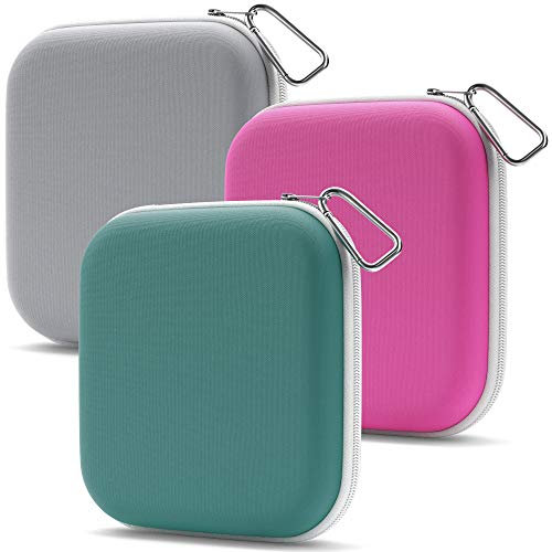 OPTIPAK Multipurpose Purse Pouch | Neoprene Make Up Bag Travel Cosmetic Bag with Zipper Pouch & Carabiner Keychain | Portable Change Holder for Men & Women, Women's Travel Makeup Bag Tote (3PK)