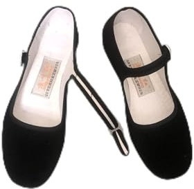 LGYKUMEG Ballerina in Velluto, Scarpe da Donna in Velluto, Scarpe per La Salute da Donna, Scarpe Comode per Tutti I Giorni, Scarpe Tradizionali,Nero,EU37