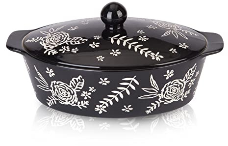 Wisenvoy Casserole Dish With Lid Casserole Dish Baking Dishes For Oven Ceramic Baking Dish