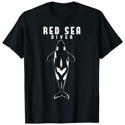 Tauchen Orca Wal Ägypten Rotes Meer Taucher Scuba T-Shirt