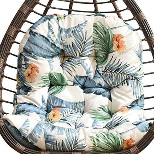 ZTGL Hängesessel Kissen, Auflage für Polyrattan/Rattan Hängeschaukel, Polster, Hängekorb, Schaukel Korb, Schaukelkissen Rückenkissen in Farbe, Waschbar,A,120x100cm