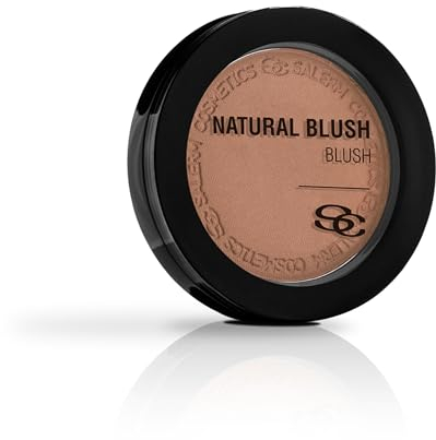SALERM - Colorete en Polvo Compacto - Natural Blush - 8 g - Tono Chocolate - Rubor de Aspecto Natural - Larga Duración - Textura Suave y Ligera - Cobertura Modulable