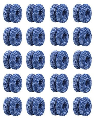 iFutniew tubolari per , morbide, resistenti, traspiranti, aderenti, fisse e avvolte, blu, circa 23,5 cm, 20 pezzi