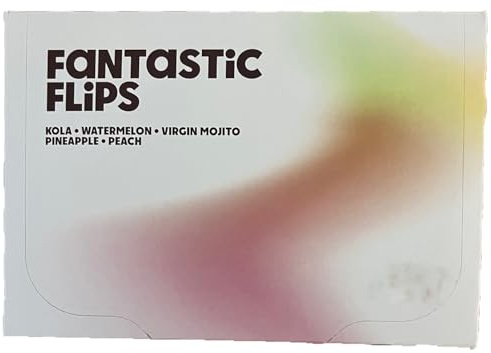 5 x Air Up Pod Original Duft Pods Fantastic Flips Probierpaket, für Trinkflasche, aromatisierte Pads, 0 Kalorien, kein Zucker, natürliche Aromen (Kola, Wassermelone, Virgin Mojito, Ananas, Pfirsich)