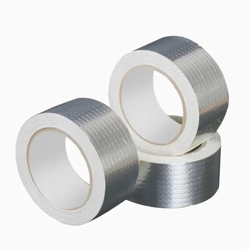 Wasserdichtes Butylband Aluminiumfolie, Butyl-Dichtungsband, super wasserdichte Versiegelungen, selbstklebendes Dichtmittel, Wand-Riss-Stopp-Lecks, Dachrohr-Reparatur-Kanal-Fixierband Wandrisse Dach R