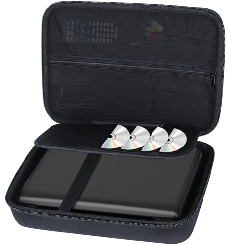 Lebakort Hart Schutz Hülle Etui Tasche für 10,5-11,5'' Tragbarer DVD-Player | Tragetasche für YOTON/DBPOWER/Gonavidio 10,5-11,5'' / DESOBRY 10,5-11,5'' Tragbarer DVD-Player, Hartschalen-Schutz