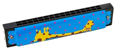 Harmonica, Giraffe-Patterned Harmonica, 16 Holes – A Fun Giraffe Gift for Music Lovers