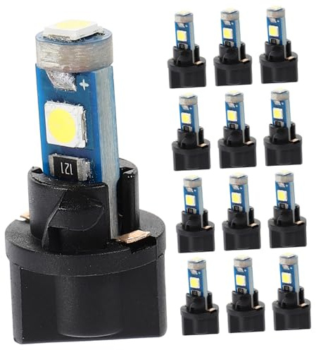 MUCKLILY Bombillas Para Tablero Led T5 20 Piezas Casquillo, Luces Interiores Para Coche, Indicador Multifunción Para Coche Eléctrico, Remolques y Sillas De Ruedas