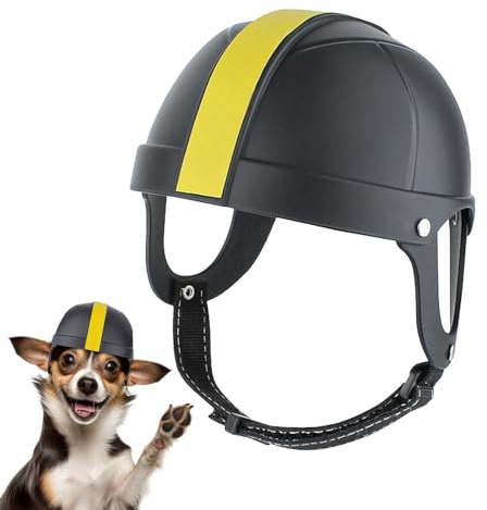 Schutzhelm für Hunde - Doggy Hat Motorrad Reiten Fahrrad Hard Safety Hat, Hundeschutzhut | Einstellbare Sicherheit Haustier Hut Fahrrad Outdoor Schutz Hut für Katzen Hunde Outdoor Reiten