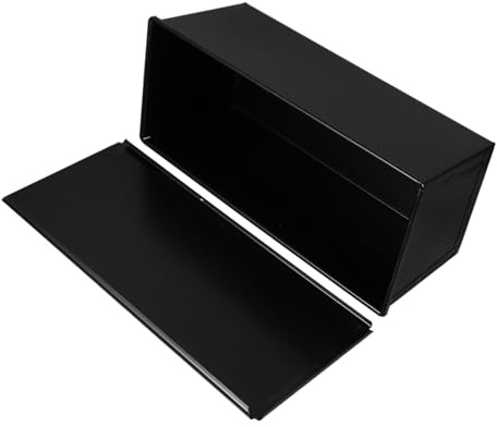 TOYANDONA Moule à Pain Noir Avec Couvercle Antiadhésif 1000 g Revêtement Facile à Laver Pain Grillé Maison Cuisson