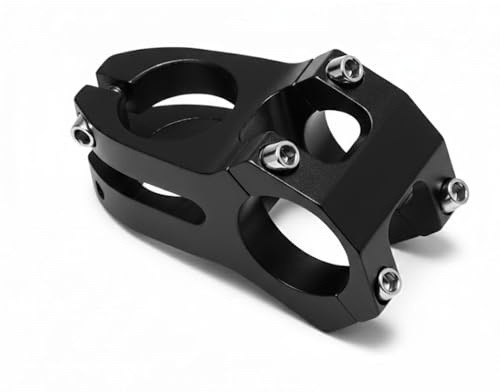 leruiyezs Attacco Manubrio MTB 31.8 mm,Gambi Bicicletta Corto in Lega di Alluminio 45 mm,Regolabile,Diametro,per Bici da Strada BMX Mountain Bike,Ciclismo,Pipa MTB Corto,Montaggio Facile,Nero