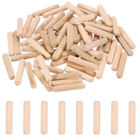 PATIKIL 68 Pcs Clavijas De Madera De 1/5 Pulgada De Diámetro Para Muebles