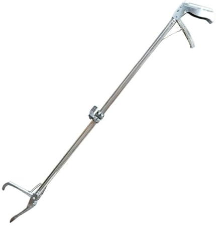 Sosoport Pinza per Anguille in Acciaio Inox 304 Antiscivolo Design a Forbice Morsetto Multifunzione per Granchi e Aragoste per Pesca Barbecue e Attività All’Aperto