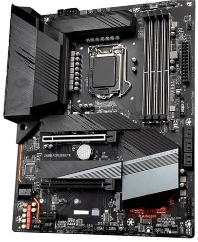 schede madri Fit For GIGABYTE Z590 AORUS ELITE LGA 1200 con Intel ATX con triplo M.2, PCIe 4.0, USB 3. Gen2X2 Type-C