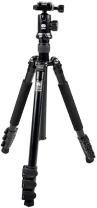 Sirui ET-1004/E-10 Easy Traveler Dreibeinstativ (mit E-10 Kopf, Aluminium, Höhe: 139 cm, Gewicht: 1,3 kg, Belastbarkeit: 8 kg, mit Tasche und Gurt) schwarz