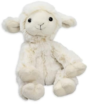 Inware 5910 - Kuscheltier Schaf Beo, Creme, sitzend, 15 cm, Schmusetier