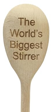 The Worlds Biggest Stirrer Wooden Spoon ~ Novelty Joke Gift