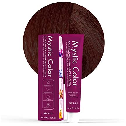 Mystic Color, Tinta per Capelli, Colore Castano Chiaro Rame 5.4 | Colorazione Professionale in Crema a Lunga Durata, Con Cheratina Idrolizzata, Olio di Argan e Calendula, 100 ml