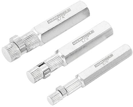 OEMTOOLS 25441 Internal Pipe Extractor Set, Ideal for Plumbing and HVAC, Constructed with Durable Steel, Variety of Extractors for 3/8 inch, 1/2 inch, and 3/4 inch Pipes, Easy Pipe Removal