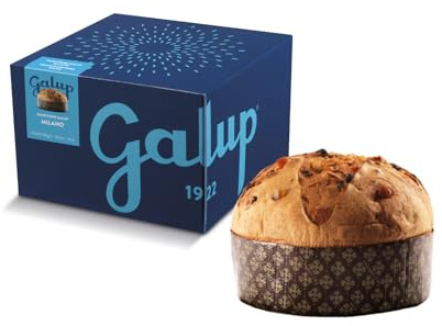 Galup Panettone Artigianale Tradizionale Milanese a Lievitazione Naturale, con Uvetta e Canditi, Senza Glassa di Guarnizione - 1 Kg