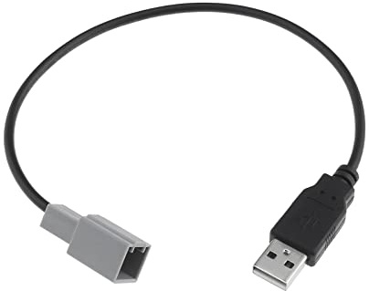 Be In Your Mind Adaptateur de Câble Câblage de Faisceau USB Remplacement pour Autoradio Compatible avec Camry Compatible avec Civic Compatible avec Toyota CHR, Noir