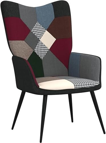 Poltrona Relax In Tessuto con Design a Toppe Patchwork Viken Nordik