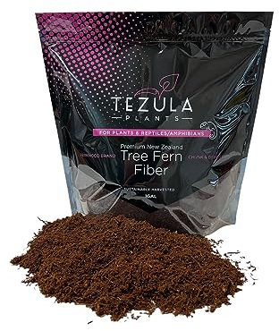 Premium New Zealand Tree Fern Fiber (Debris Free) Growing Medium and Reptile Substrate- Natural, Organic, Long Lasting | for Orchids and Tropicals | Use in Terrariums and Vivariums (1 Gallon)