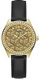 GUESS Damenuhr G Gloss Schwarz/Goldfarben GW0608L2