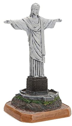 YUZDNM Statua Decorativa - Statua d'Arte - Statua del Cristo Redentore Scultura Artigianale in Resina, Souvenir Oggetti da Collezione Decorazioni per La Casa